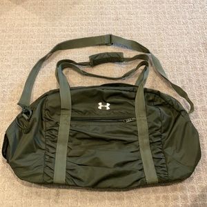 Under Armour green duffle bag